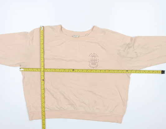 Womens UK Size 14 Jack Wills Beige Pullover Sweatshirt