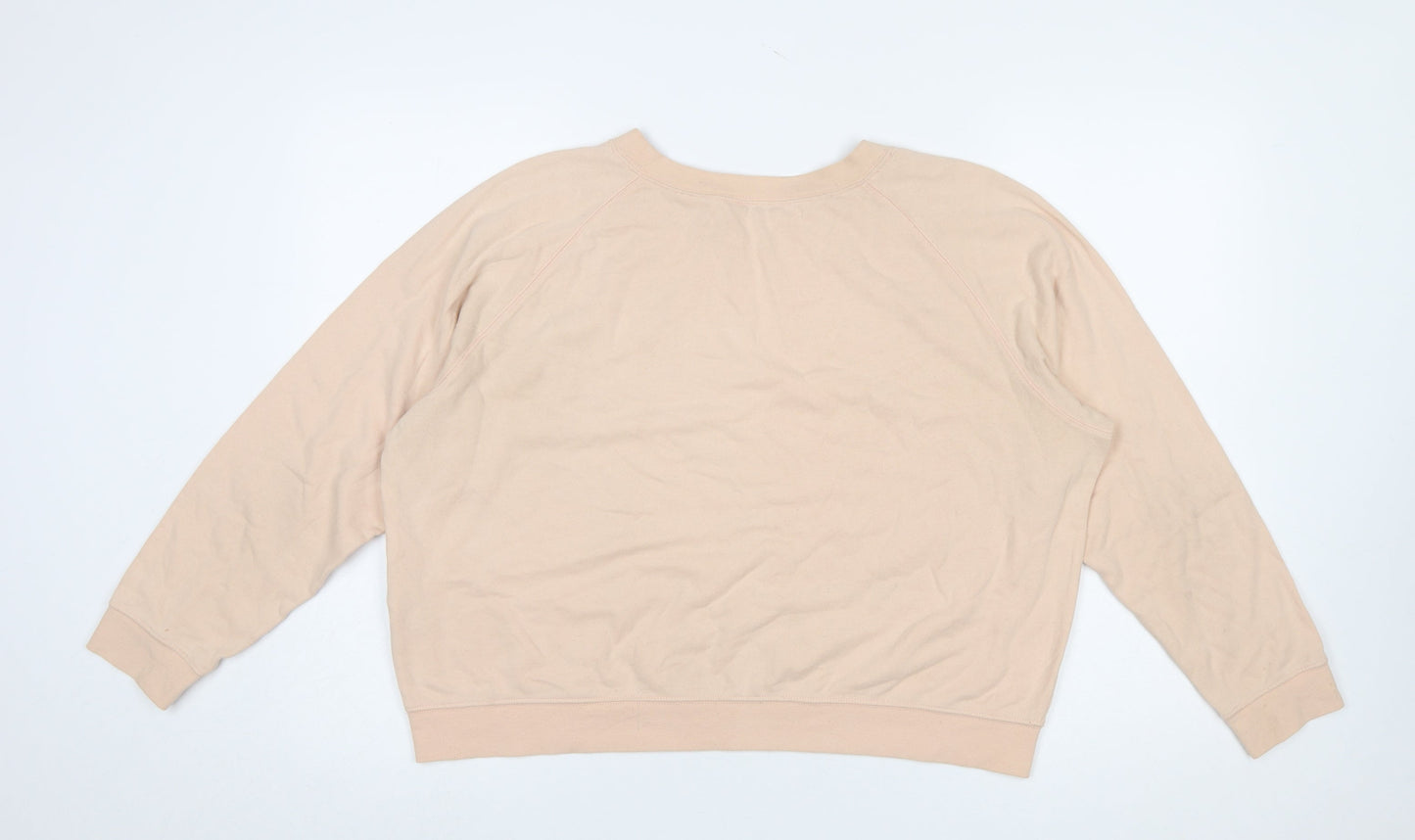 Womens UK Size 14 Jack Wills Beige Pullover Sweatshirt