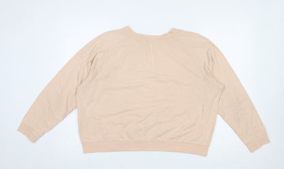 Womens UK Size 14 Jack Wills Beige Pullover Sweatshirt