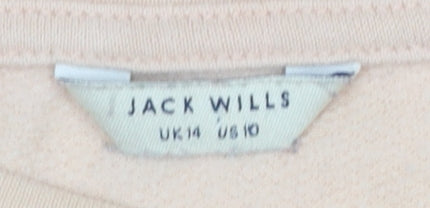 Womens UK Size 14 Jack Wills Beige Pullover Sweatshirt