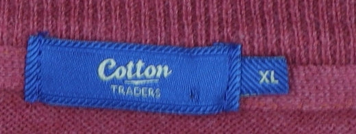 Mens UK Size XL Cotton Traders Red Pullover Jumper