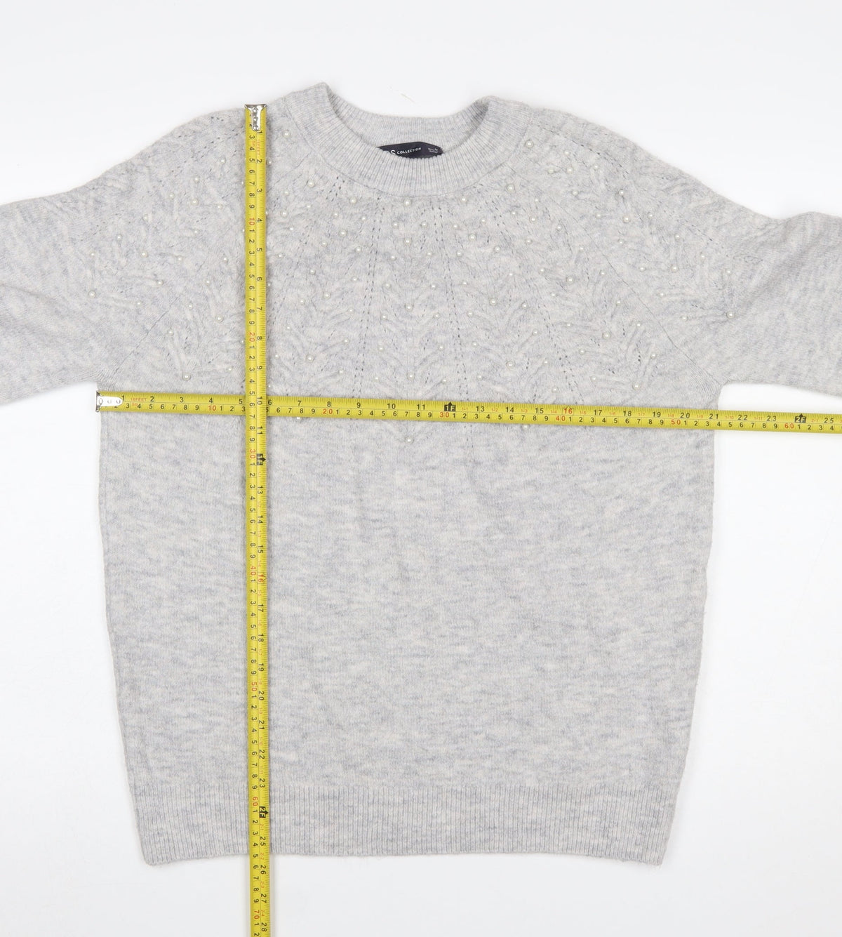 Womens UK Size M Marks and Spencer Grey Pullover Jumper