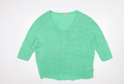 Womens UK Size L Phase Eight Green Pullover Jumper