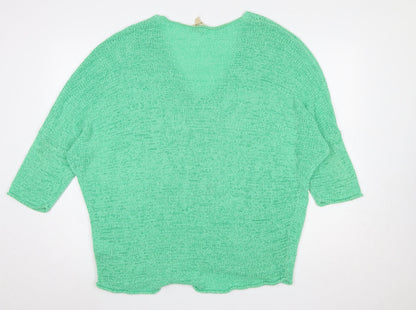 Womens UK Size L Phase Eight Green Pullover Jumper