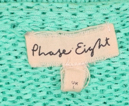 Womens UK Size L Phase Eight Green Pullover Jumper