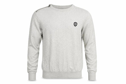 883 Police Men's Grey Cotton Crew Neck Pullover Jumper Medium
