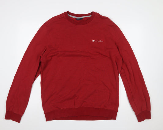 Mens UK Size XL Champion Red Pullover Sweatshirt