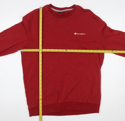 Mens UK Size XL Champion Red Pullover Sweatshirt