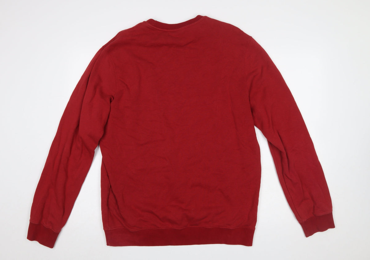Mens UK Size XL Champion Red Pullover Sweatshirt