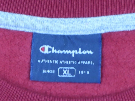 Mens UK Size XL Champion Red Pullover Sweatshirt