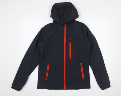 Boys UK Size 14-15 Years Quechua Black Soft Shell