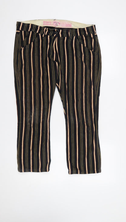 Paul Smith Women’s Multicoloured Striped Cotton Trousers Size 12