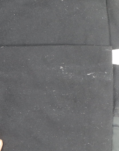 Dehavilland Men's Black Wool Cashmere Overcoat 40S Classic Long Formal
