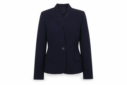 Jigsaw Women's Blue Wool Blend Tailored Blazer UK 10