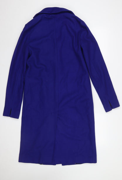 Topshop Women’s Tall Blue Long Overcoat Size 8