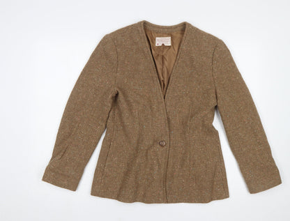 Womens UK Size 12 Pendleton Petites Brown Blazer