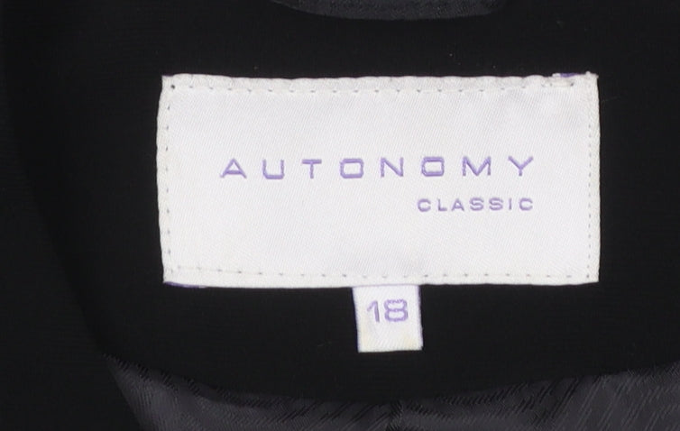 Womens UK Size 18 Autonomy Regular Black Blazer