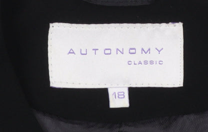 Womens UK Size 18 Autonomy Regular Black Blazer