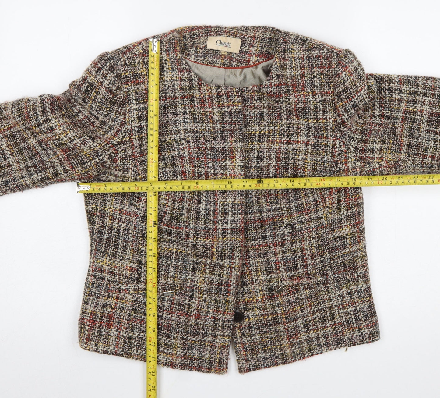 Womens UK Size 12 Marks and Spencer Regular Multicoloured Suit Jacket