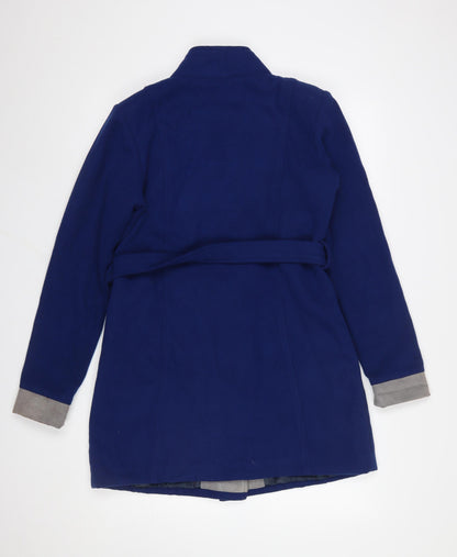 Womens UK Size L Oner Blue Trench Coat