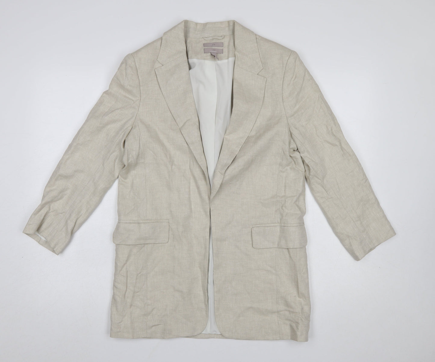 Womens UK Size XS H&M Regular Beige Blazer