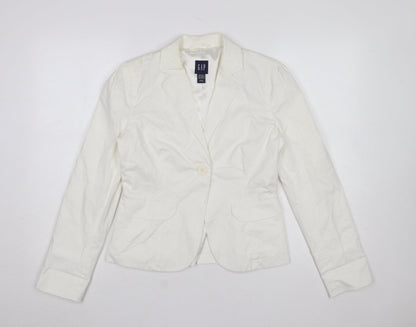 Womens UK Size M Gap Regular Ivory Blazer