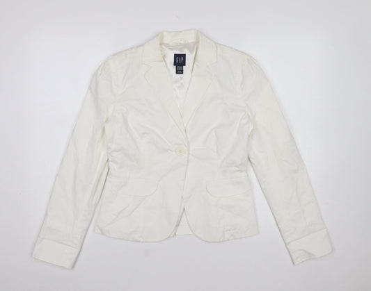 Womens UK Size M Gap Regular Ivory Blazer