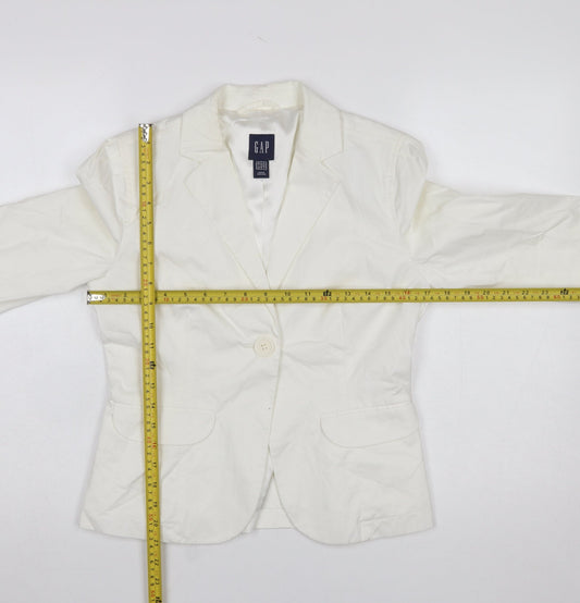 Womens UK Size M Gap Regular Ivory Blazer
