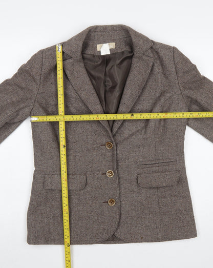 Womens UK Size 12 Daxon Regular Brown Blazer