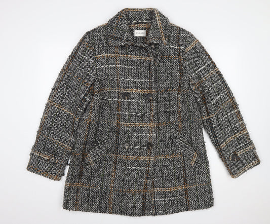 Womens UK Size 14 Marks and Spencer Grey Pea Coat