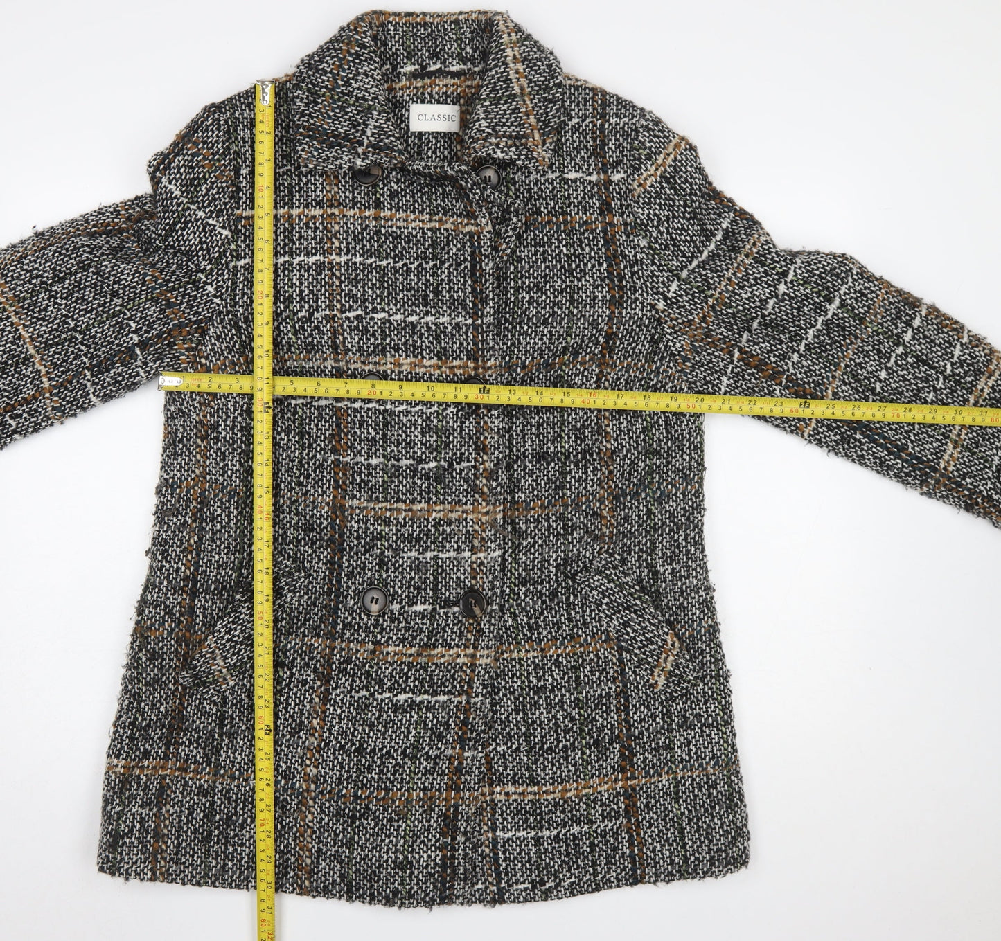 Womens UK Size 14 Marks and Spencer Grey Pea Coat