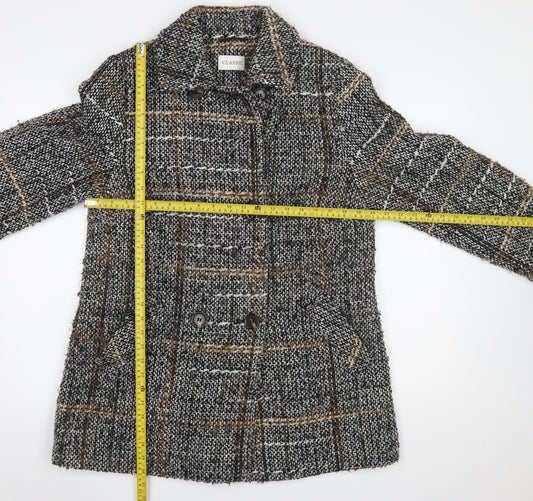 Womens UK Size 14 Marks and Spencer Grey Pea Coat