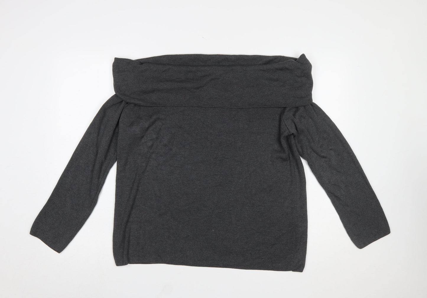 Marks and Spencer Women’s Grey Off Shoulder Long Sleeve Jumper Size 20