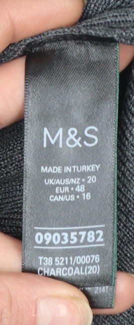 Marks and Spencer Women’s Grey Off Shoulder Long Sleeve Jumper Size 20