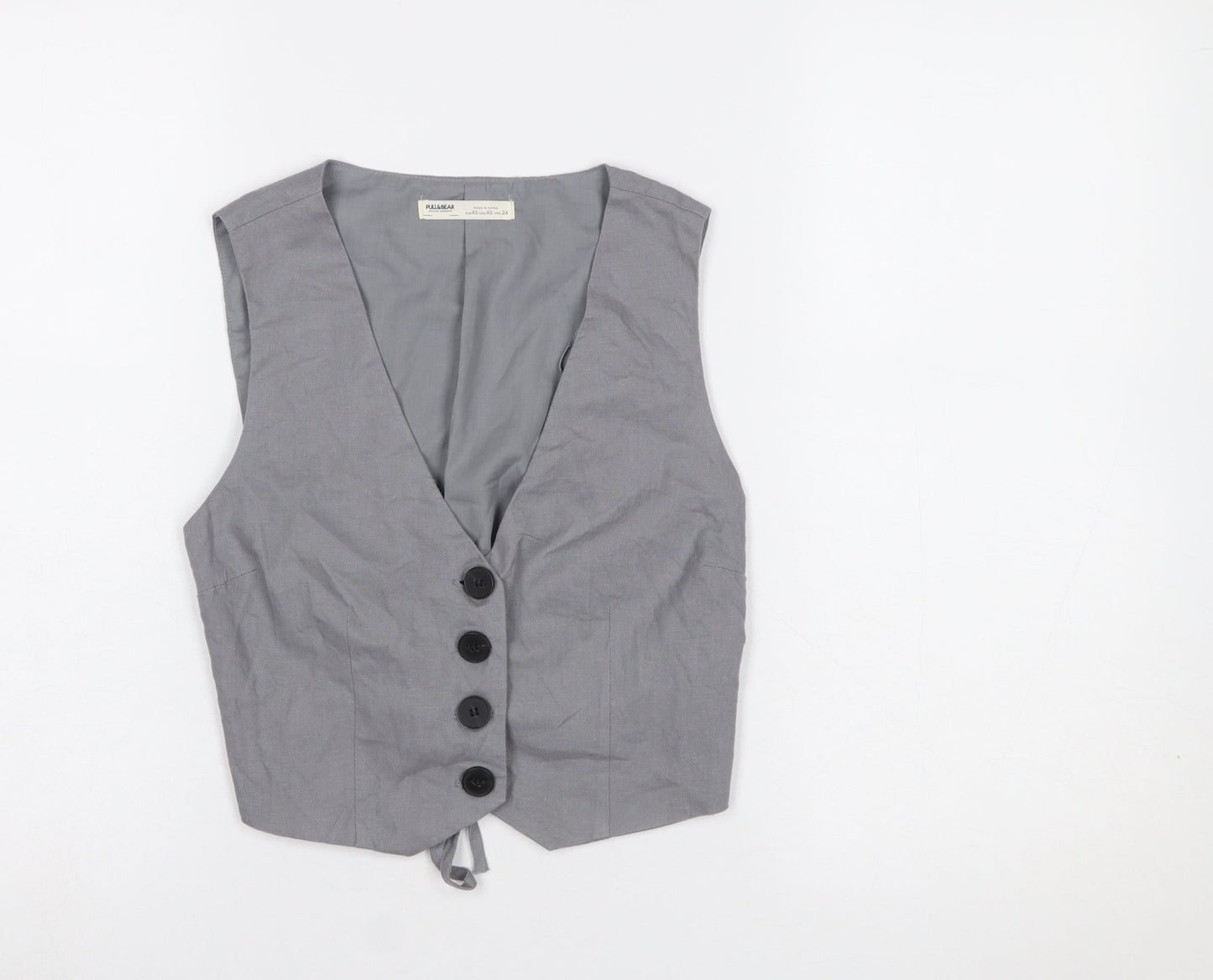 Womens UK Size XS Pull&Bear Grey Basic Jacket