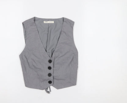 Womens UK Size XS Pull&Bear Grey Basic Jacket