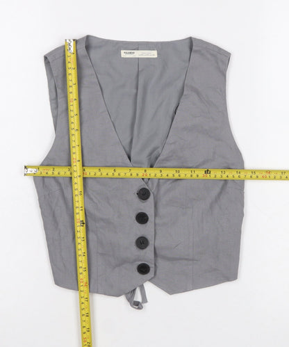 Womens UK Size XS Pull&Bear Grey Basic Jacket
