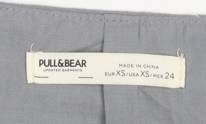 Womens UK Size XS Pull&Bear Grey Basic Jacket