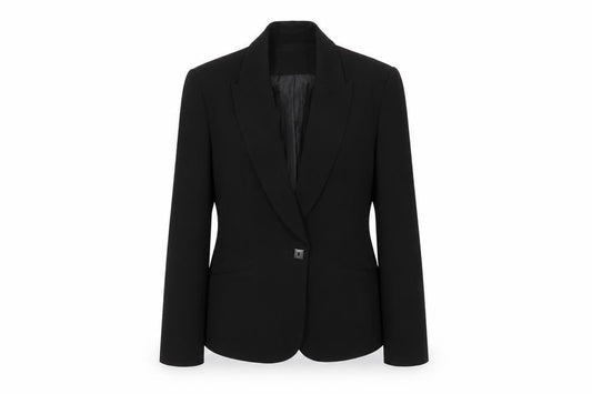 J.Taylor Womens Black Size 10 Single-Breasted Blazer