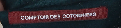 Comptoir des Cotonniers Women's Green Wool Duffle Coat Size 8