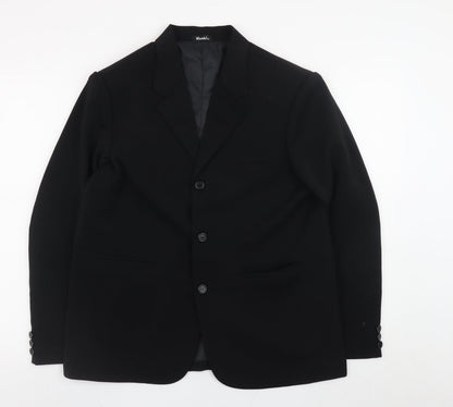 Vivaki Women's Black Classic Polyester Blazer Size 12
