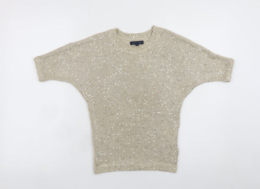Teens UK Size 8 Tommy Hilfiger Beige Cropped Blouse