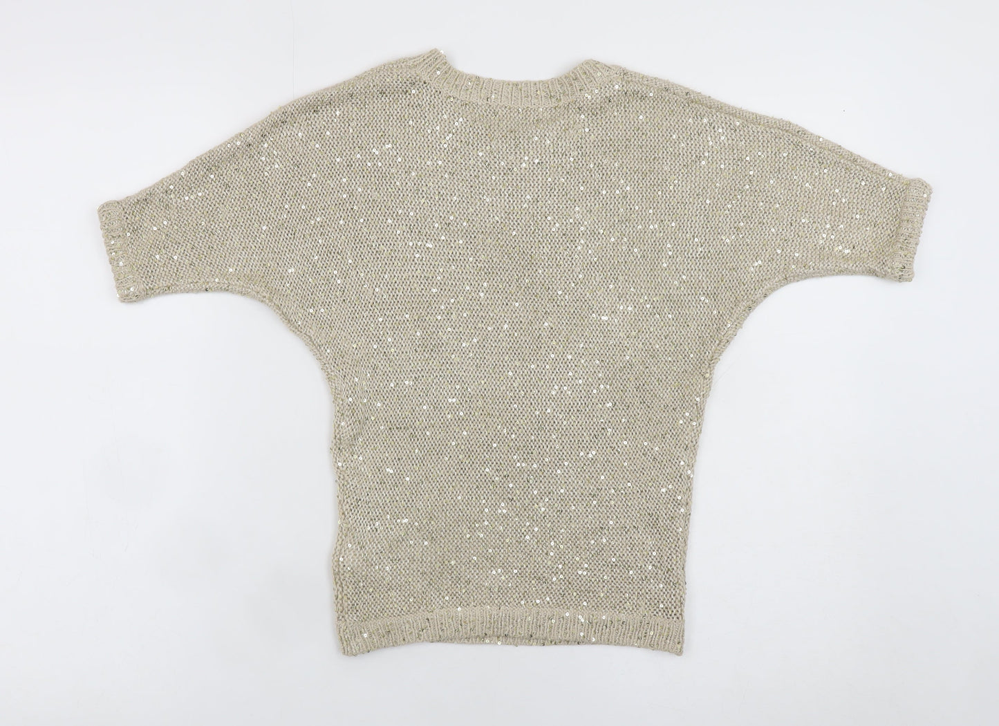 Teens UK Size 8 Tommy Hilfiger Beige Cropped Blouse