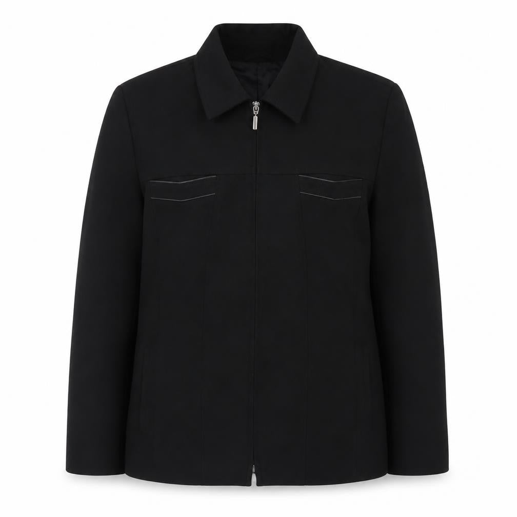 Gelco Womens Black Size 14 Full Zip Collared Jacket
