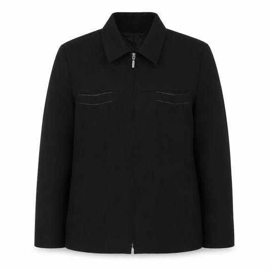 Gelco Womens Black Size 14 Full Zip Collared Jacket