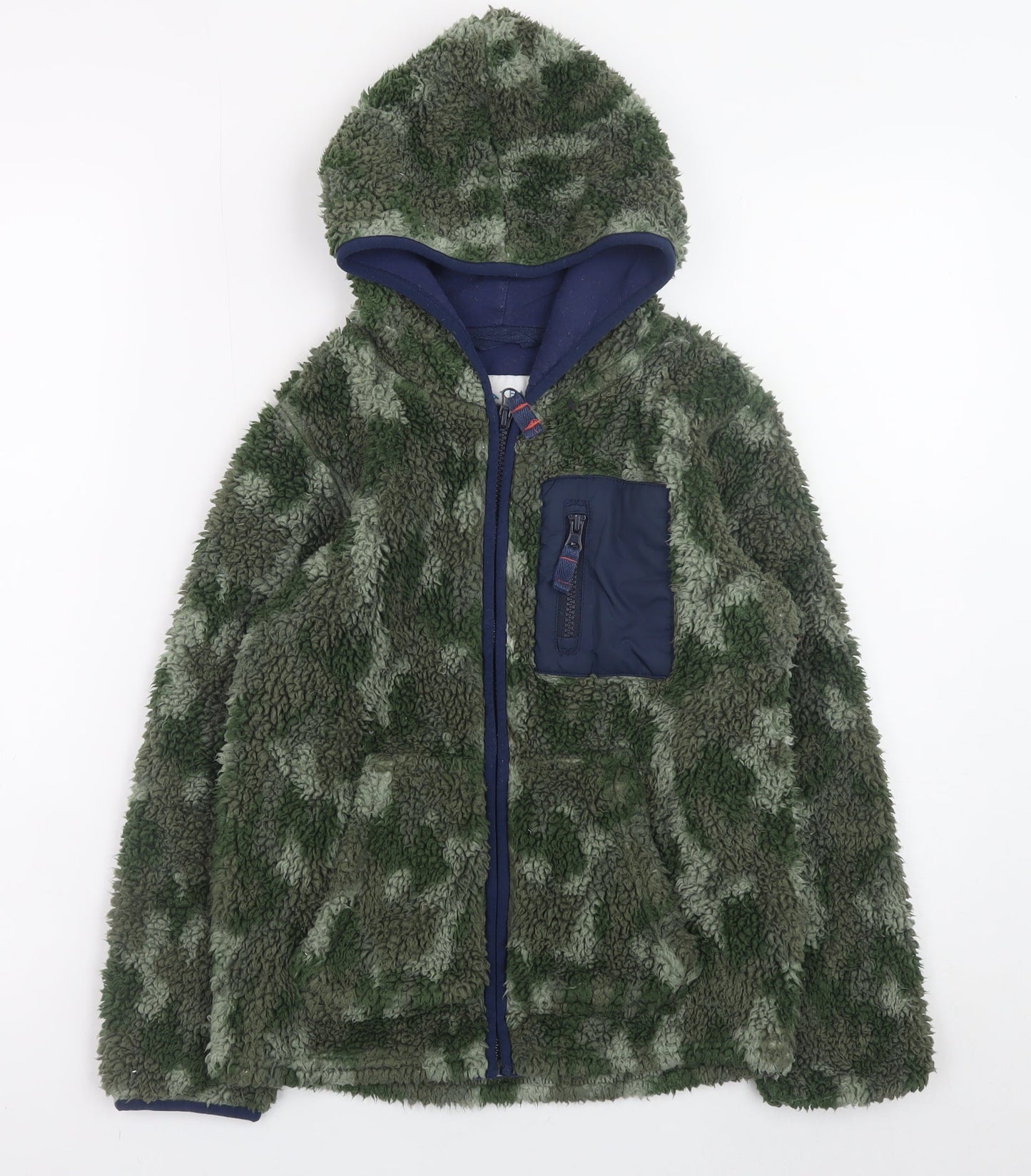 Boys UK Size 8-9 Years FatFace Green Full Zip Hoodie