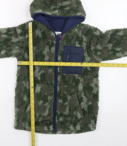 Boys UK Size 8-9 Years FatFace Green Full Zip Hoodie