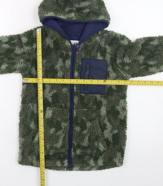 Boys UK Size 8-9 Years FatFace Green Full Zip Hoodie