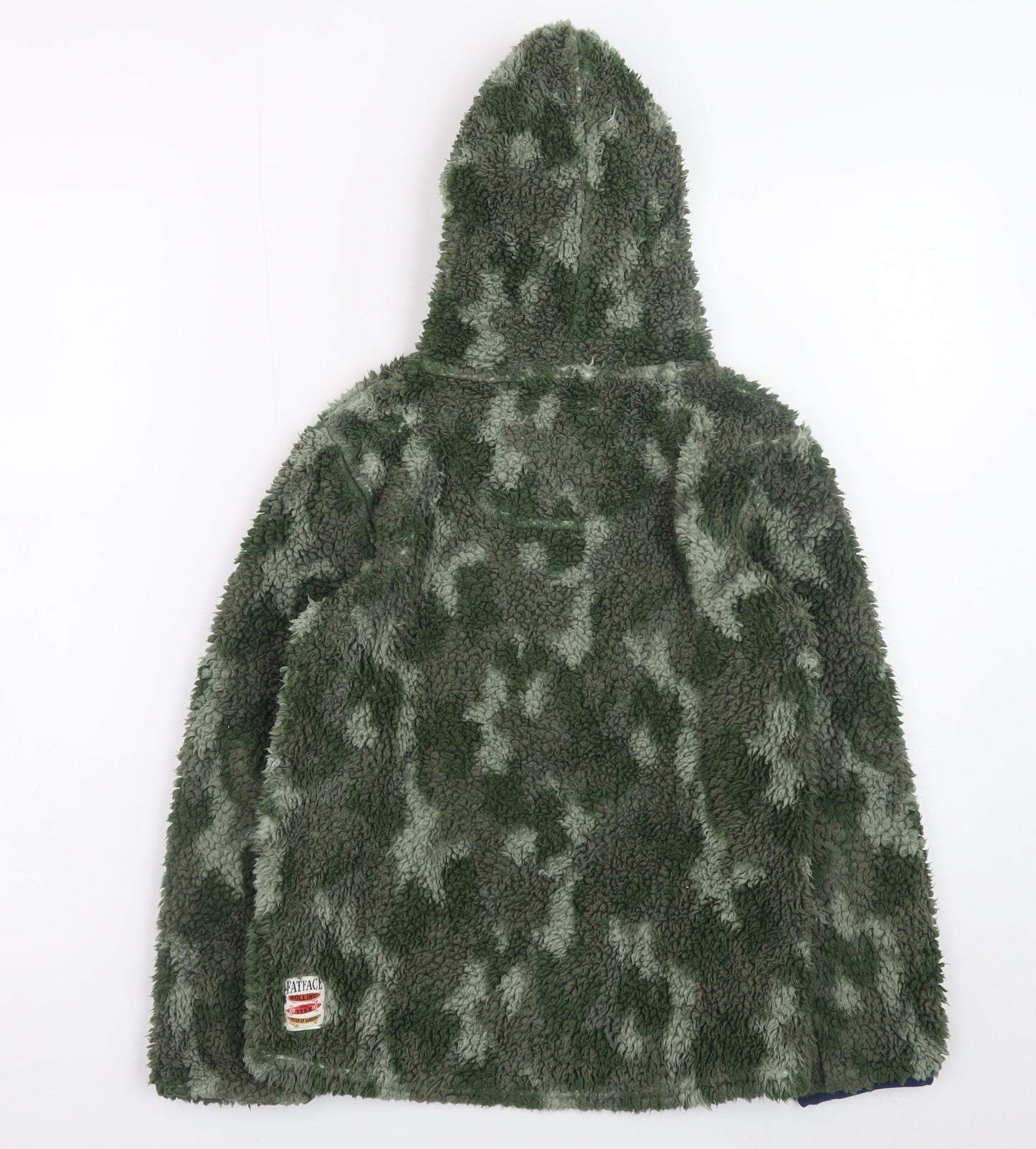 Boys UK Size 8-9 Years FatFace Green Full Zip Hoodie