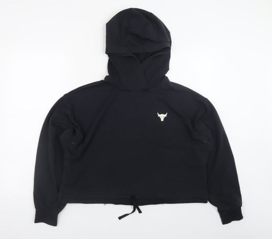 Womens UK Size S Under armour Black Pullover Hoodie
